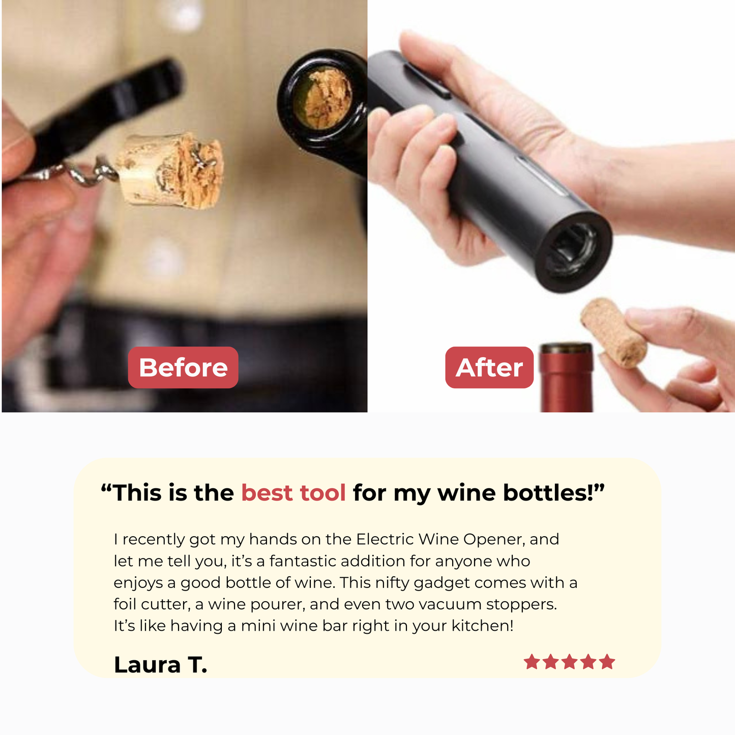 ZapOp - Electric Wine Bottle Opener