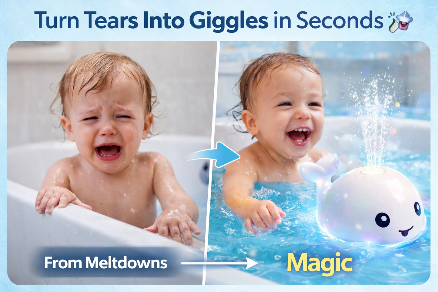 BathBuddy™ Whale Bath Toy