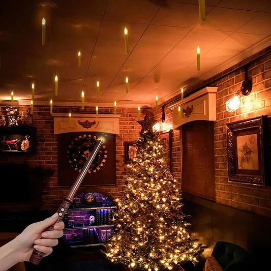 GlowFlo - Floating LED Candles With Magic Wand