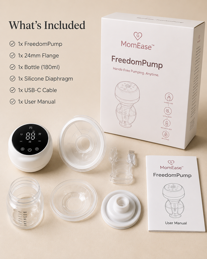 MomEase™ FreedomPump — Wearable Hands-Free Breast Pump