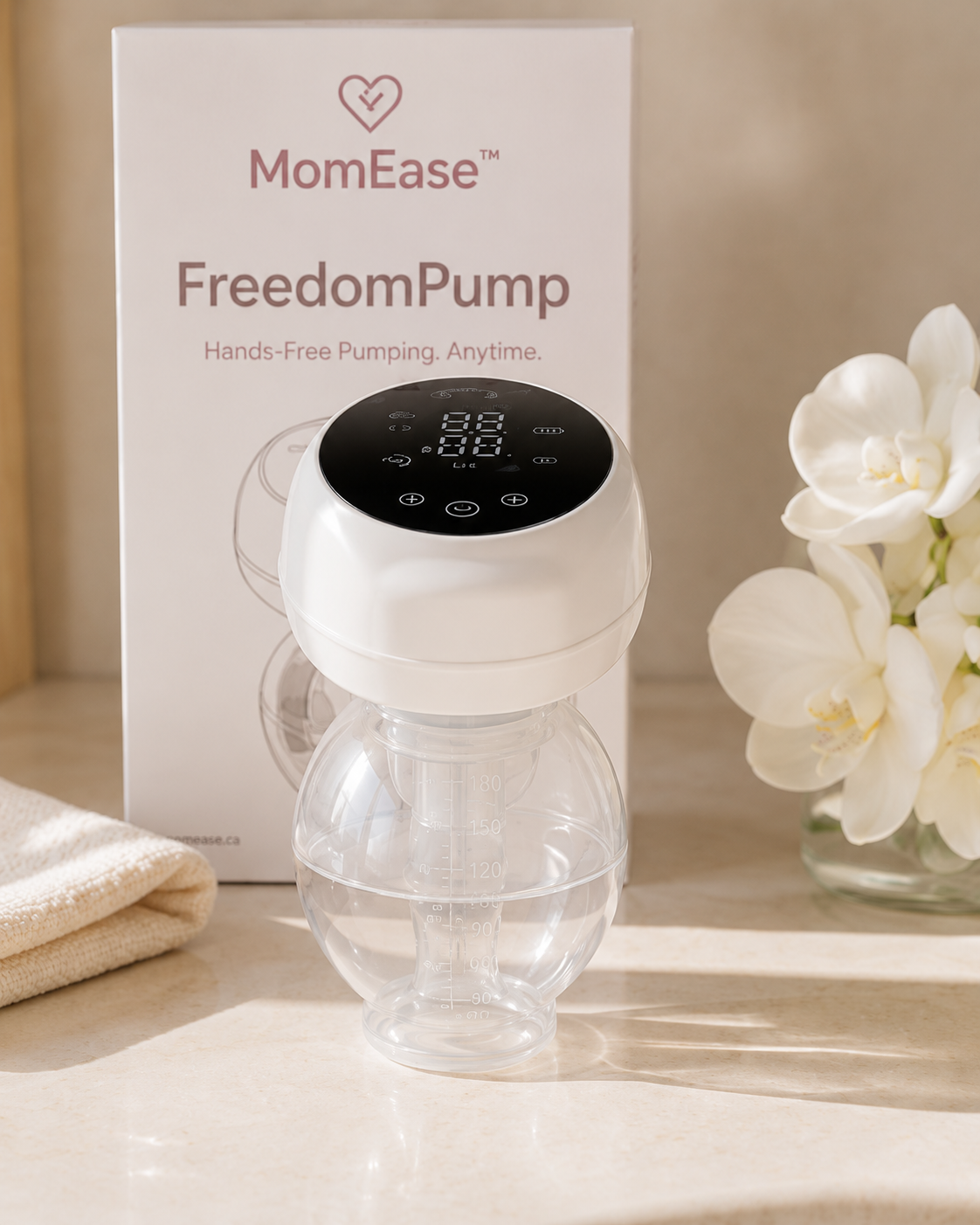 MomEase™ FreedomPump — Wearable Hands-Free Breast Pump